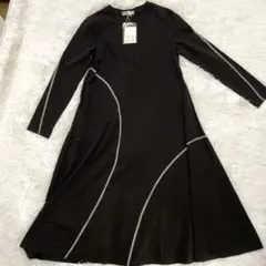 新品未使用　WenJing ウェンジン ブラック Aライン ワンピース