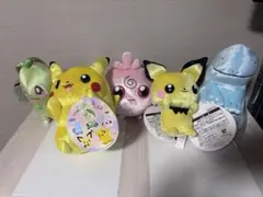新品未開封】未使用 ポケモン ピチューぬいぐるみ 4点セット タグ有り