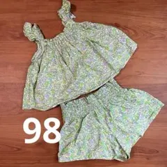 ZARAベビー　セットアップ　花柄　グリーン　98 キャミソール