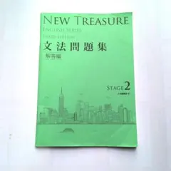 NEW TREASURE 英語文法問題集 解答編のみ