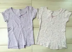 半袖　肌着　女の子　100センチ　2枚セット