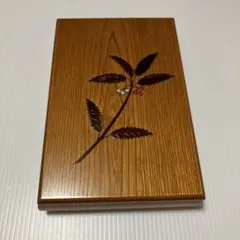 美品　木製 硯箱 文箱 螺鈿細工 蒔絵調