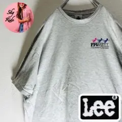 USA製 Lee リー Tシャツ ワンポイントロゴ グレー XXL Y2K 古着