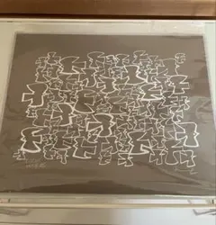 バーズワーズ　シルクスクリーン　ブラウン