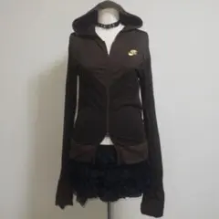 00s 激レア y2k グランジ マクブリング 裾長 ジップアップ 平成女児