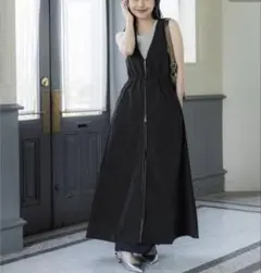 美品 coca ダブルジップ ジャンパースカート ワンピース M