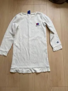 Champion ケーブルニット長袖ワンピース 130cm