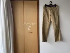 BLUE WAY チノパン 黄土色系 Ｍサイズ ワークパンツ 30インチのサムネイル
