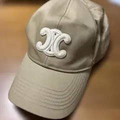 CELINE トリオンフ ベースボールキャップ ベージュ - メルカリ