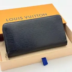 【最高級美品】ルイヴィトン エピ ノワール ジッピーウォレット 長財布 メンズ