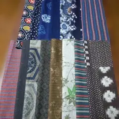 和柄はぎれ（大）15枚セット　H30×W20cm No.303