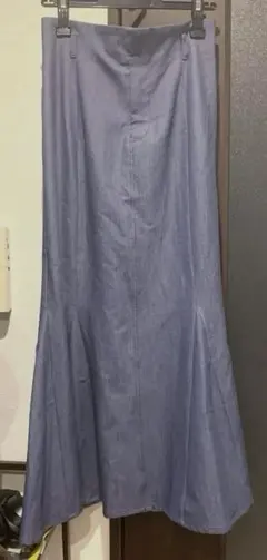 デニム調 エスカルゴマーメイドスカート