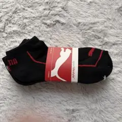 PUMA スポーツスタイル ソックス 3足セット 24-26cm 黒