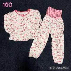 パジャマ 長袖長ズボン 上下セット 100