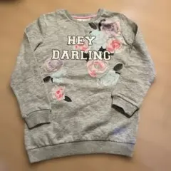 H&M フラワープリント HEY DARLING トレーナー 140cmのサムネイル
