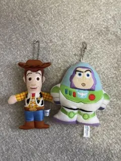 ウッディ バズ・ライトイヤー ぬいぐるみキーホルダー