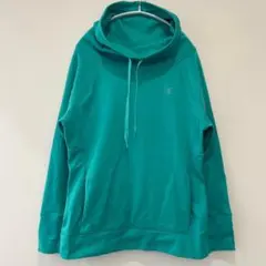 チャンピオン　パーカー　スウェット　ハイネック　ターコイズブルー　L