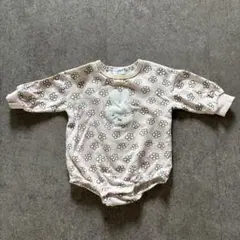 miffy 花柄ロンパース