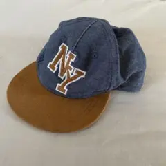 H&M NYロゴ刺繍 ベビー帽子 68サイズ