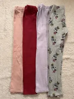 ミニーマウス プリント レギンスセット 4枚