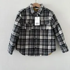 新品タグ付き　BREEZE ブリーズ　裏ボアシャツジャケット　チェック　120