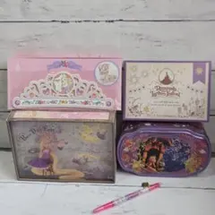 ディズニーリゾートラプンツェル 空き缶箱&メモ&グリーティングカード&ボールペン