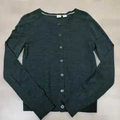 GAP 【美品】ダークグリーン 長袖カーディガン　レディース