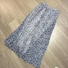 美品 SLOBE IENA スローブイエナ　花柄プリーツロングスカート