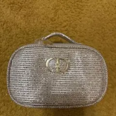 クリスチャンディオール　ハンドル付き　月と星モチーフ　キラキラグリッター　ポーチ