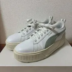 PUMA プラットフォームスニーカー　ホワイトグリーン　23cmのサムネイル
