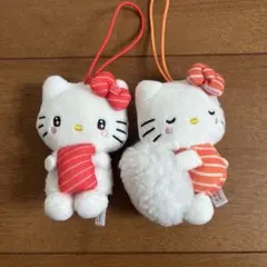 スシロー×ハローキティ ぬいぐるみマスコット 2個セット