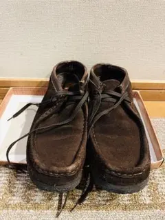 Clarks ワラビー ブラウン モカシン靴