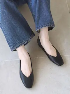 2025年最新】ワイドスクエアトゥフラットシューズの人気アイテム