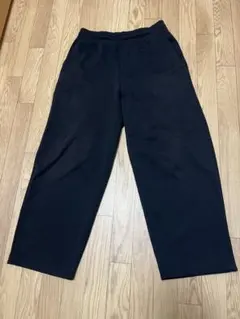 UNIQLO:C スウェットワイドパンツ　ブラック　L