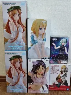 ソードアート・オンライン フィギュア まとめ売り 6点セット アスナ・シノン 他