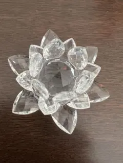 スワロフスキー蓮の花 キャンドルスタンド - メルカリ
