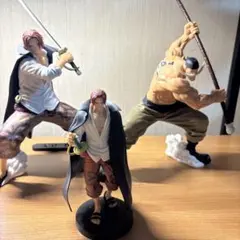 う*ゅ様 ONE PIECE フィギュア シャンクス 白ひげ 3体セット