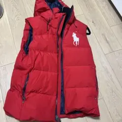 ラルフローレン　ダウンベスト　Mサイズ　レッド　値下げ不可