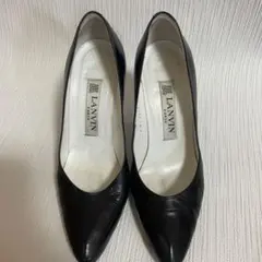 LANVIN PARIS パンプス ブラック レザー　22.5cmのサムネイル