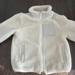 petit main フリースジャケット アイボリー