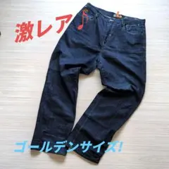 【激レア/極太】アカデミクス akademiks バギー デニム 刺繍濃紺 40のサムネイル