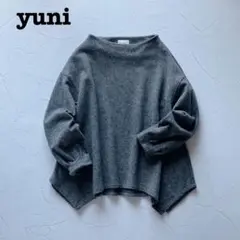 ✨美品✨yuni ユニ シルクネップ 天竺 スキッパー プルオーバー カットソー