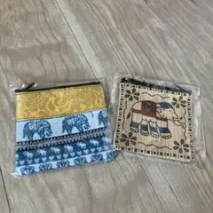 ラオスお土産ポーチ2個セット