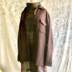 90s J.CREW / シャツ ウール メルトン CPO デザイン古着