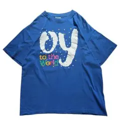 90s "OY to the World" Message tee USA 製