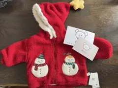 赤い雪だるまデザイン着ぐるみ　サンタクロース