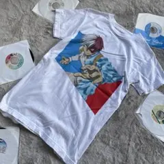 ヒロアカ tシャツ 轟焦凍 S size トリコロールカラー