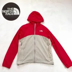 美品✨THE NORTH FACE スワローテイルフーディ L 赤
