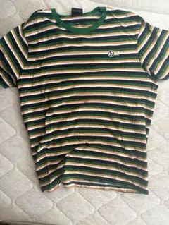 HUF ボーダー Tシャツ Lサイズ　ハフ　緑のサムネイル