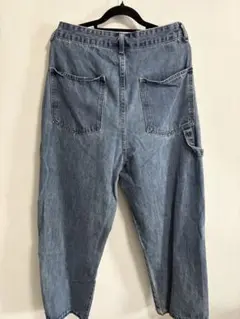 ライトブルー ワイドレッグデニム